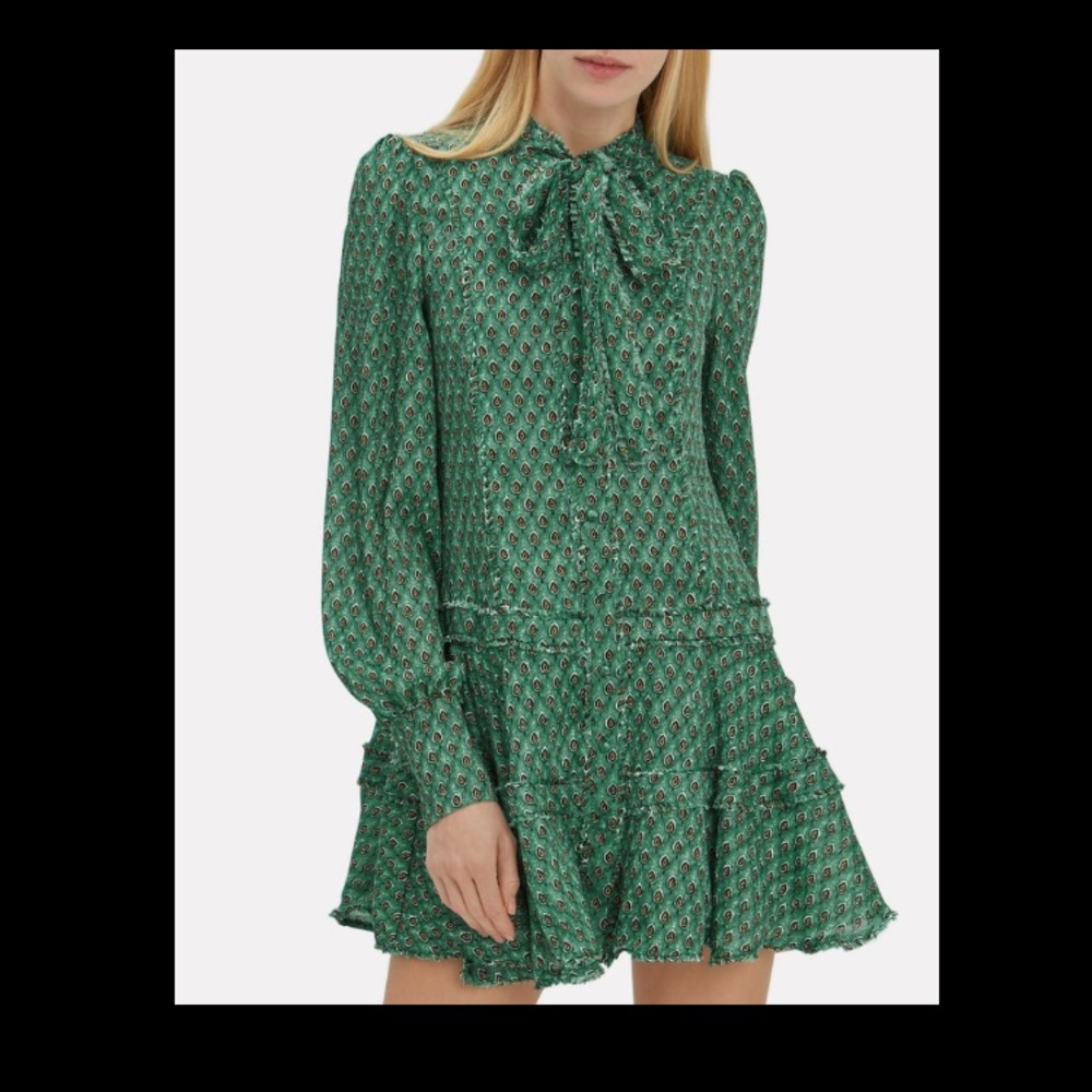 ⚡️⚡️Alexis Monika peacock mini dress